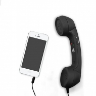 Телефонная трубка Retro для мобильного телефона черная